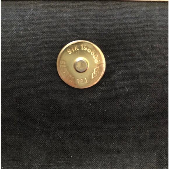 Vintage Bold Eye Catching Black Metallic With Gold Hardware Shoulder Bag - Picture 8 of 13